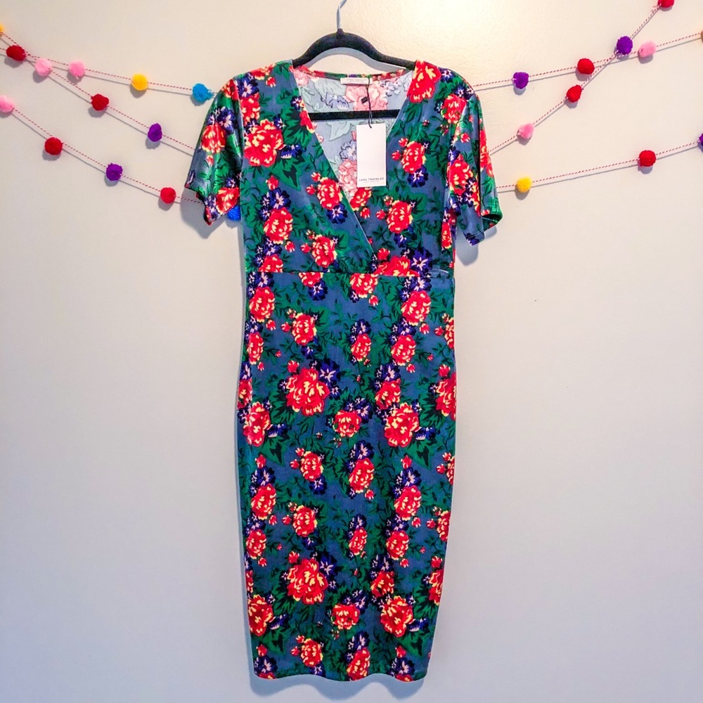 Zara velvet dress